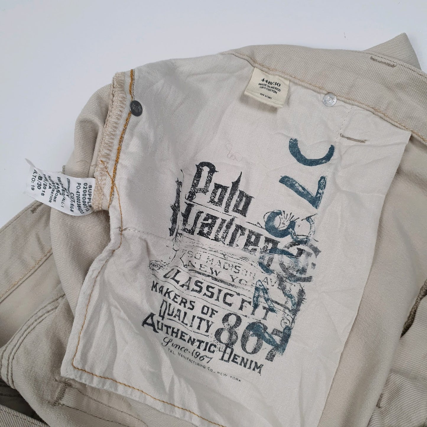 Mens Beige Polo Ralph Lauren   Jeans