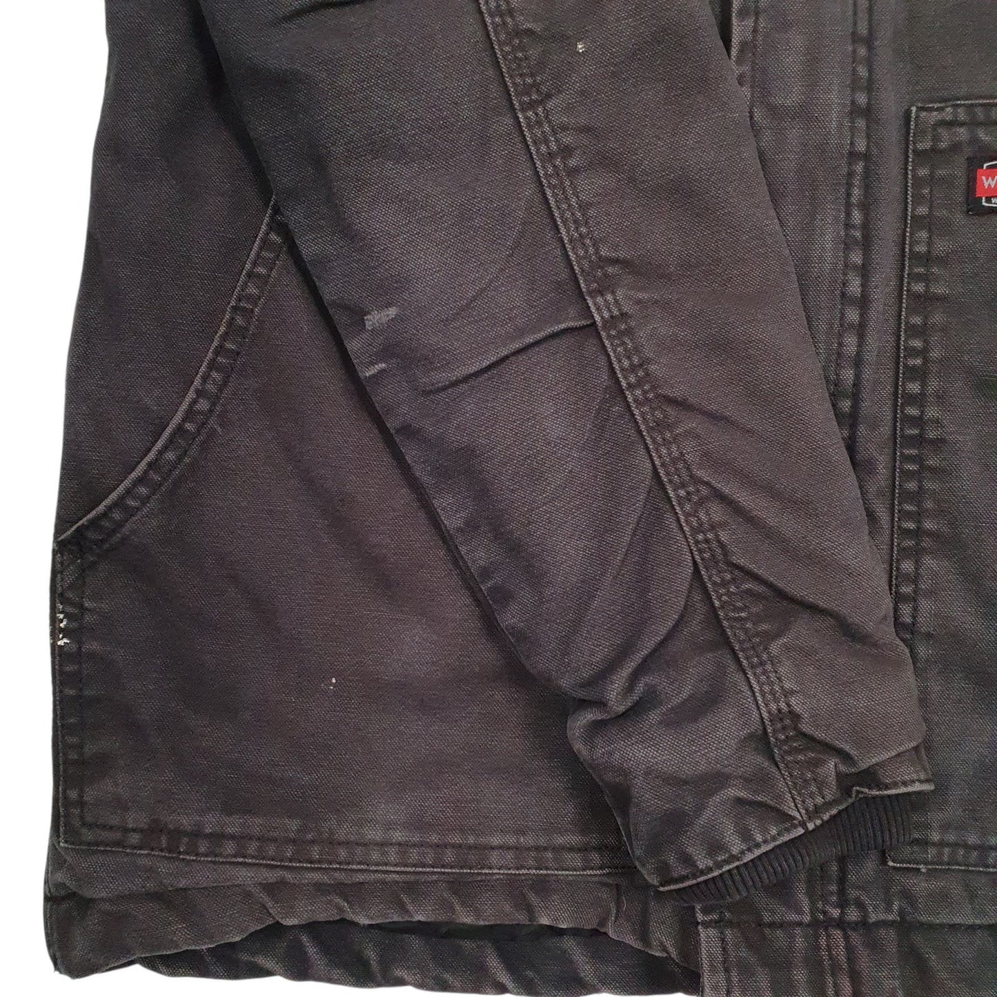 Mens Grey Wrangler Bomber Padded  Coat