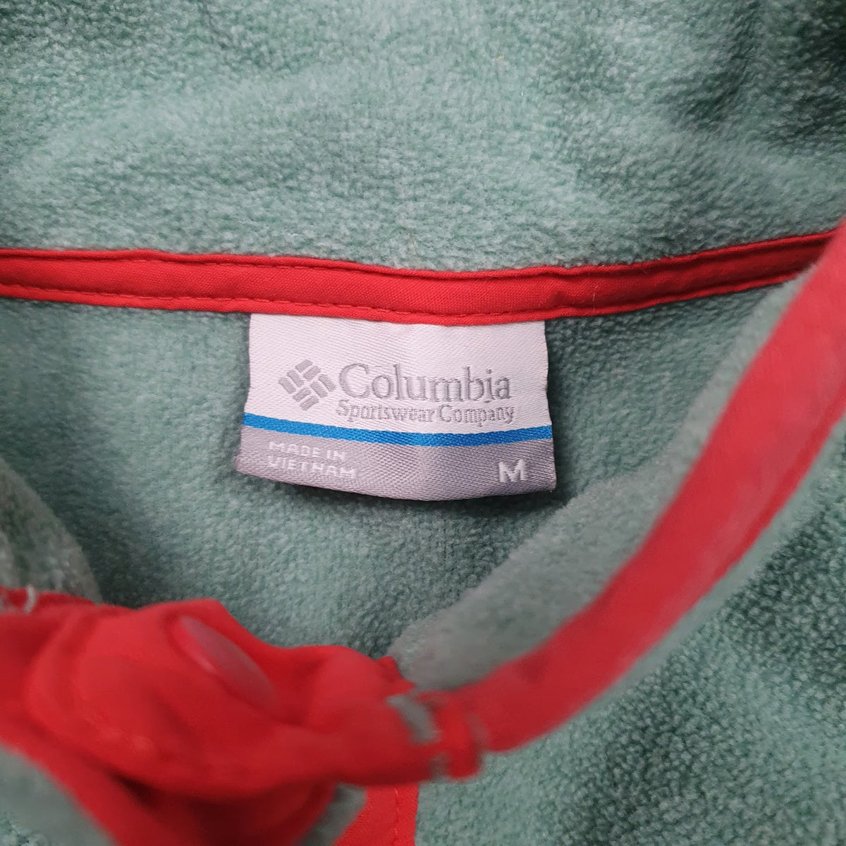 Womens Green Columbia Sportswear Company  Quarter Zip Jumper