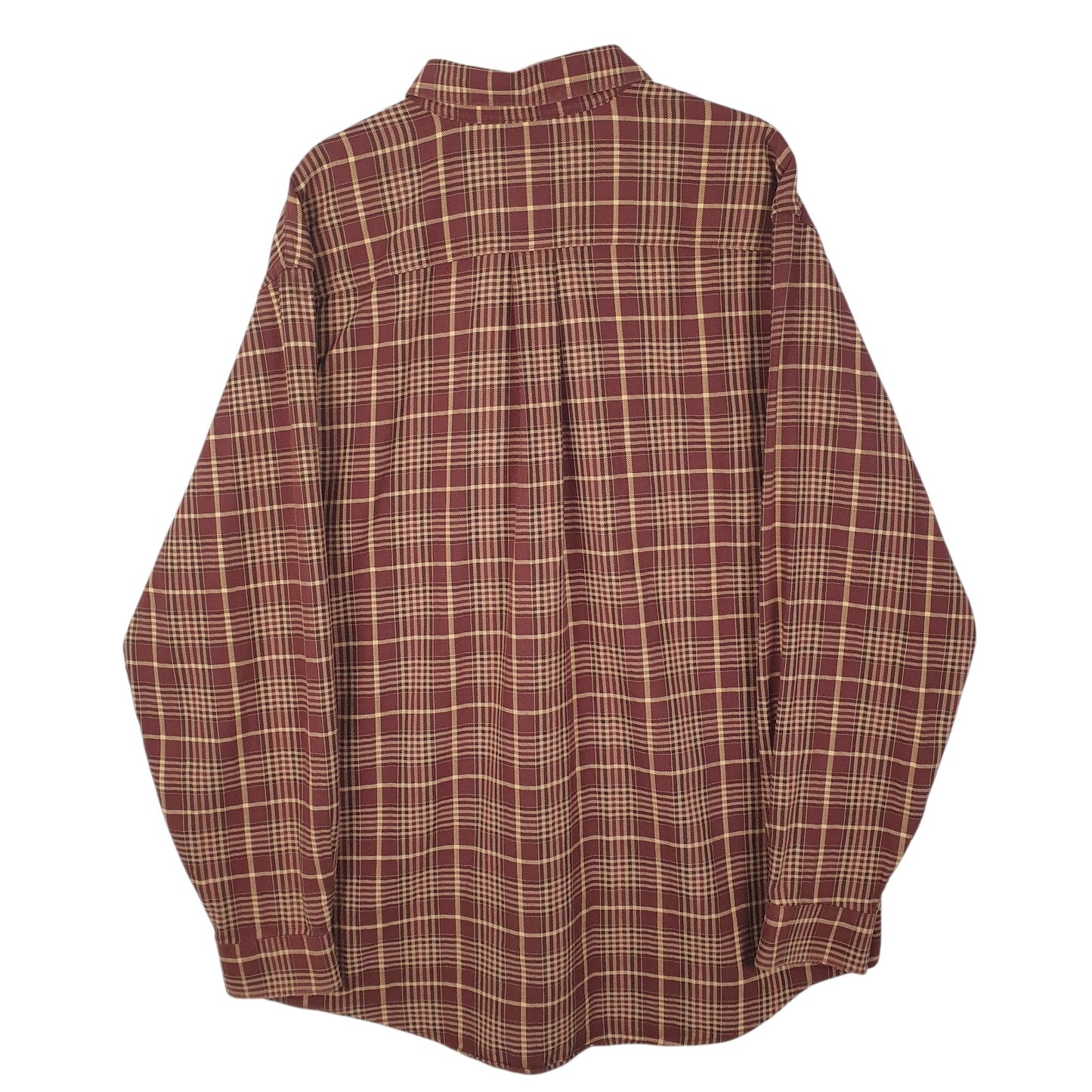 Mens Red L.L.Bean Flannel  Shirt