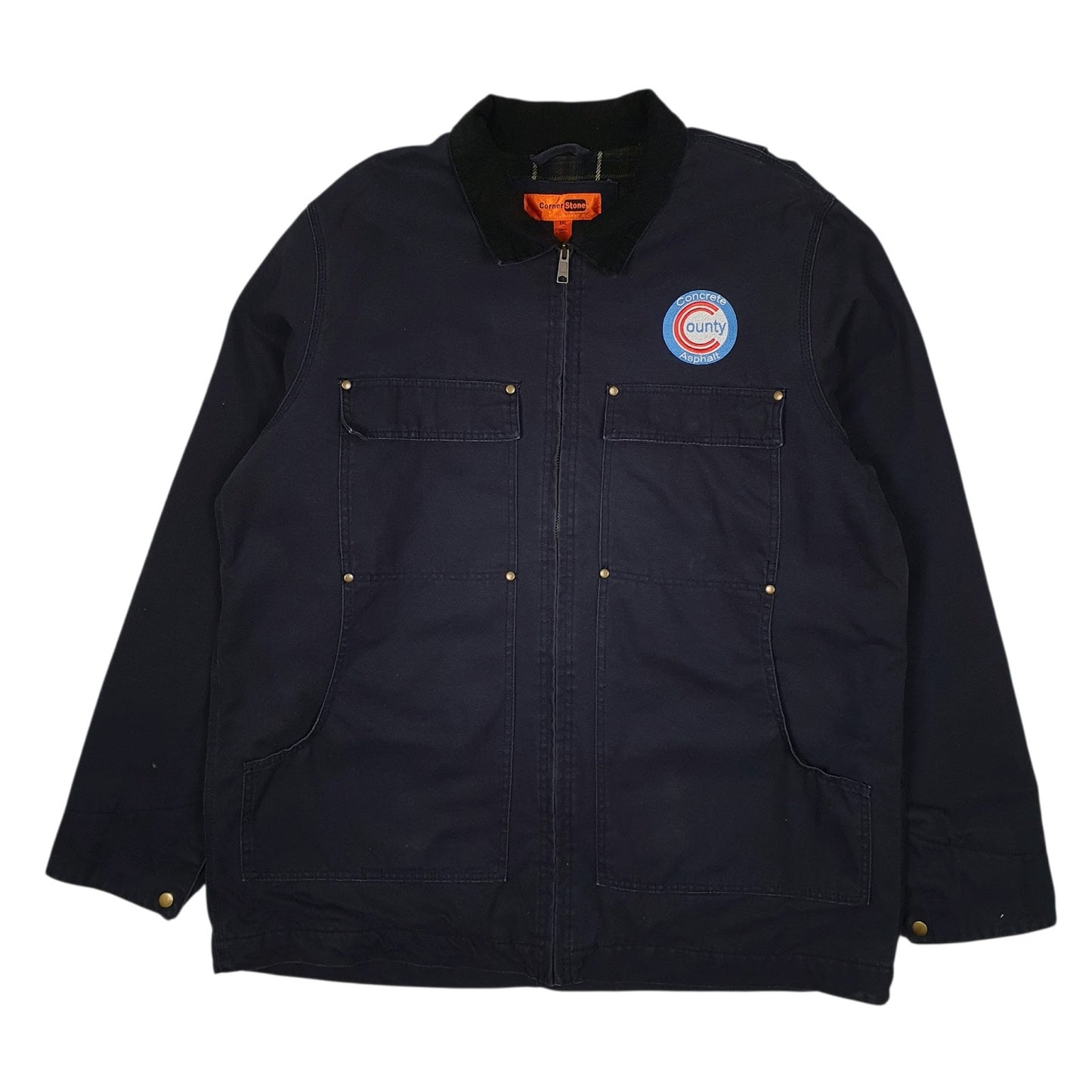 Mens Navy Cornerstone Chore Barn  Coat