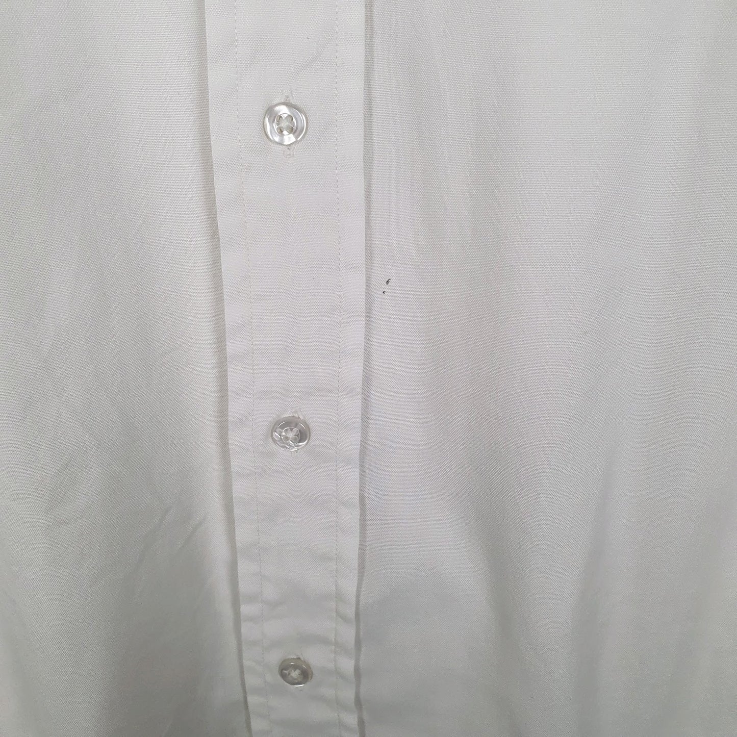 Mens White L.L.Bean Vintage 90s Made In USA  Shirt