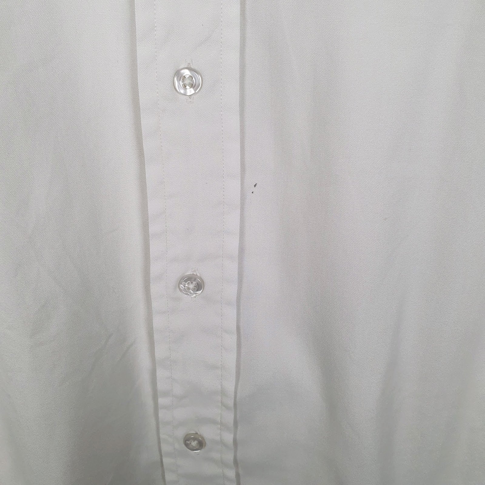 Mens White L.L.Bean Vintage 90s Made In USA  Shirt