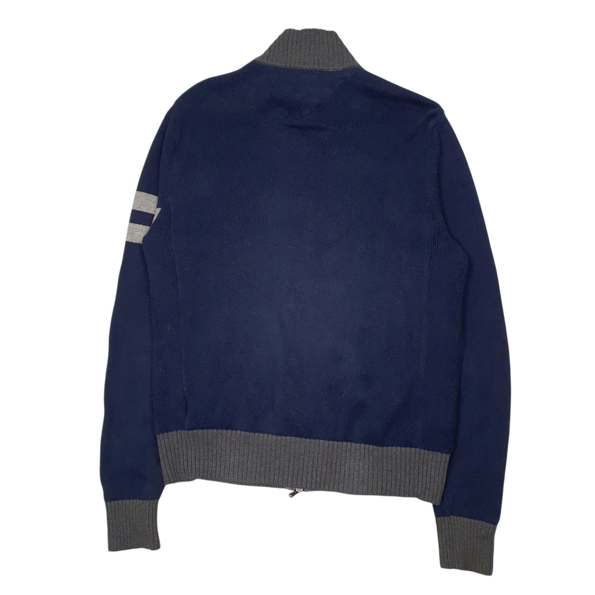 Mens Navy Tommy Hilfiger Knit Full Zip Jumper