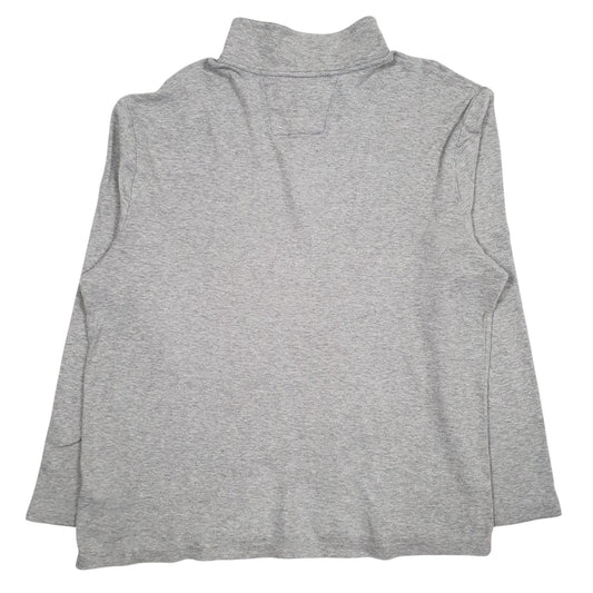 Mens Grey Nautica Lightweight Quarter Zip Jumper