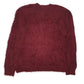 Womens Burgundy Forever 21 Fluffy Crewneck Jumper