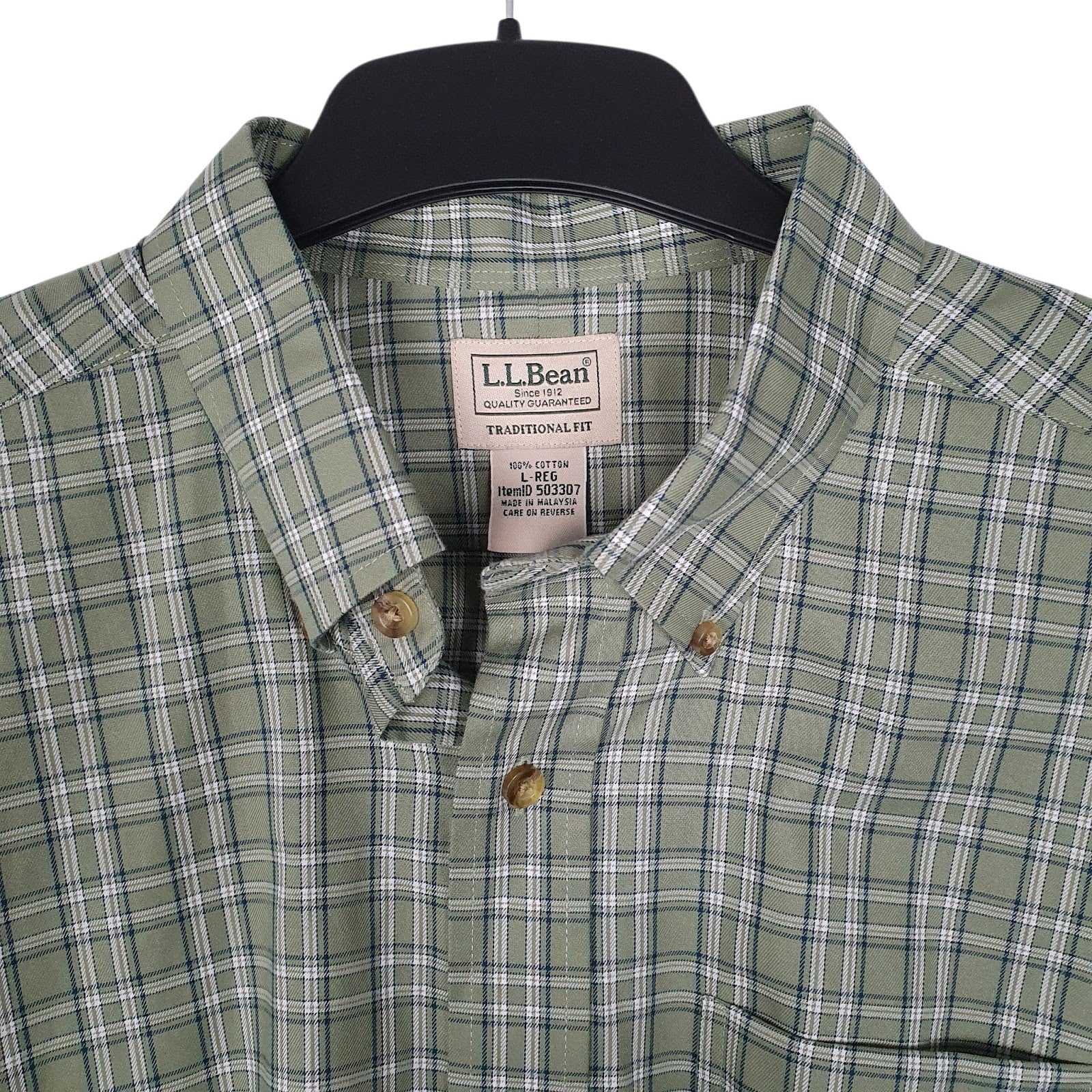 Mens Green L.L.Bean   Shirt