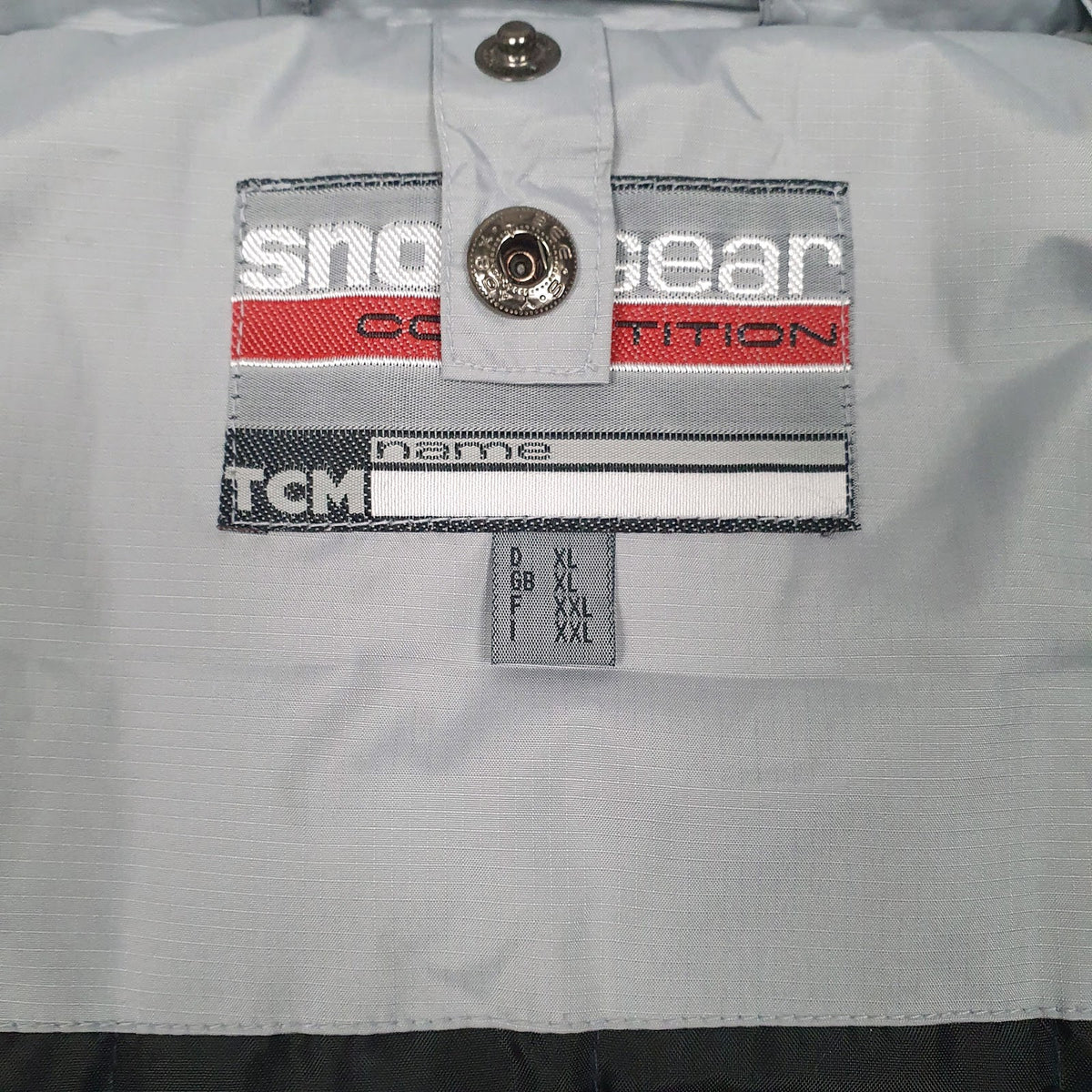 Mens Grey Snow Gear Vintage Ski  Coat