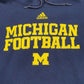 Mens Navy Adidas Michigan Football Hoodie Jumper
