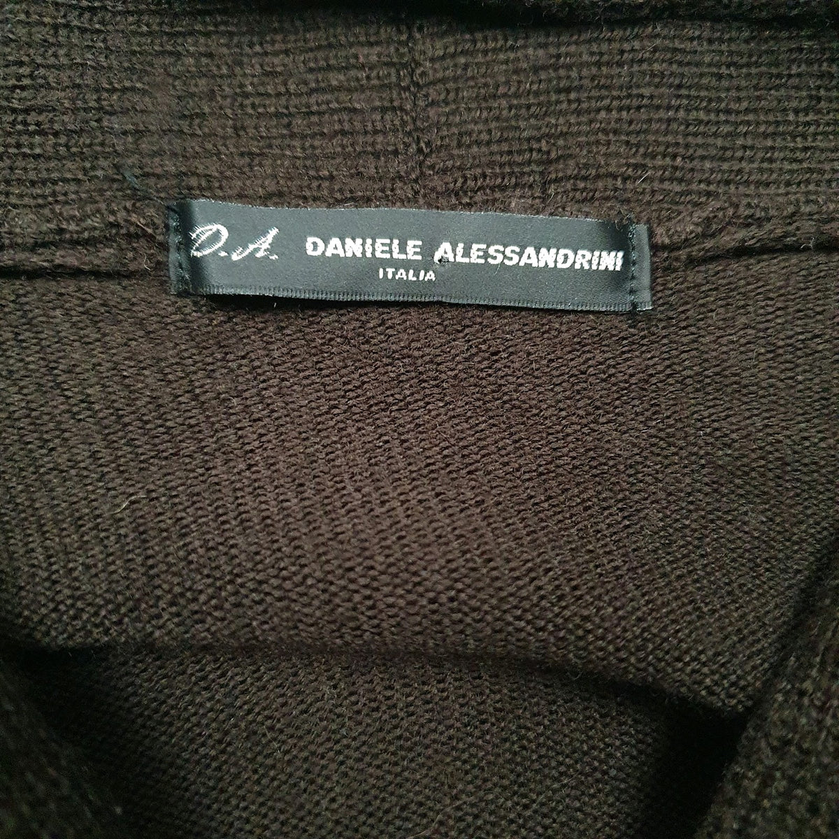Mens Brown Daniele Alessandrini  Cardigan Jumper