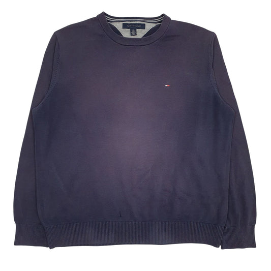 Mens Navy Tommy Hilfiger  Crewneck Jumper