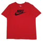 Mens Red Nike Spellout Short Sleeve T Shirt