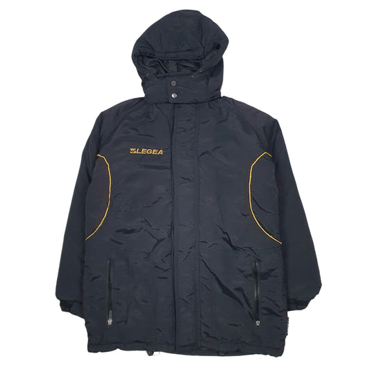 Mens Black Legea   Coat