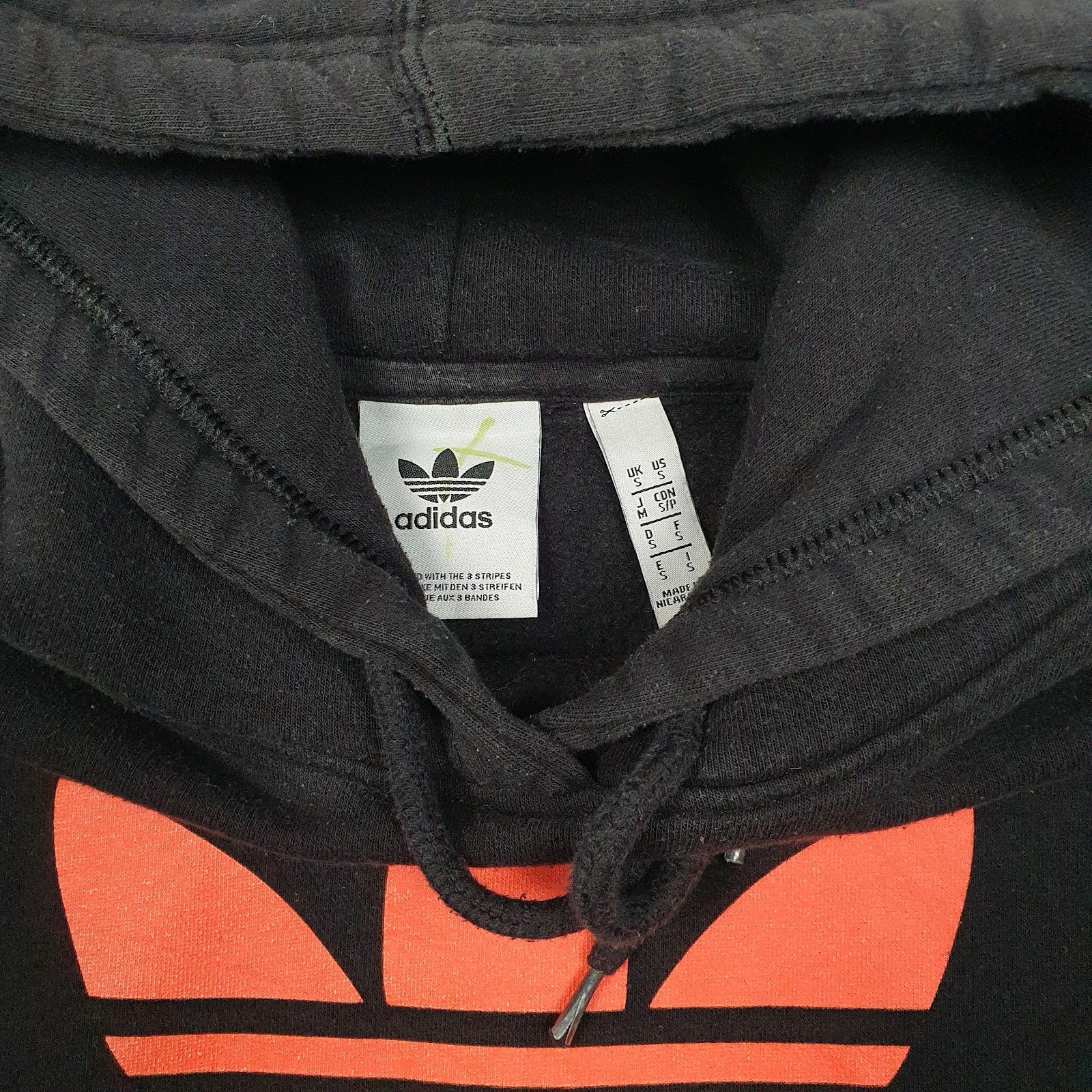 Mens Black Adidas New York Hoodie Jumper