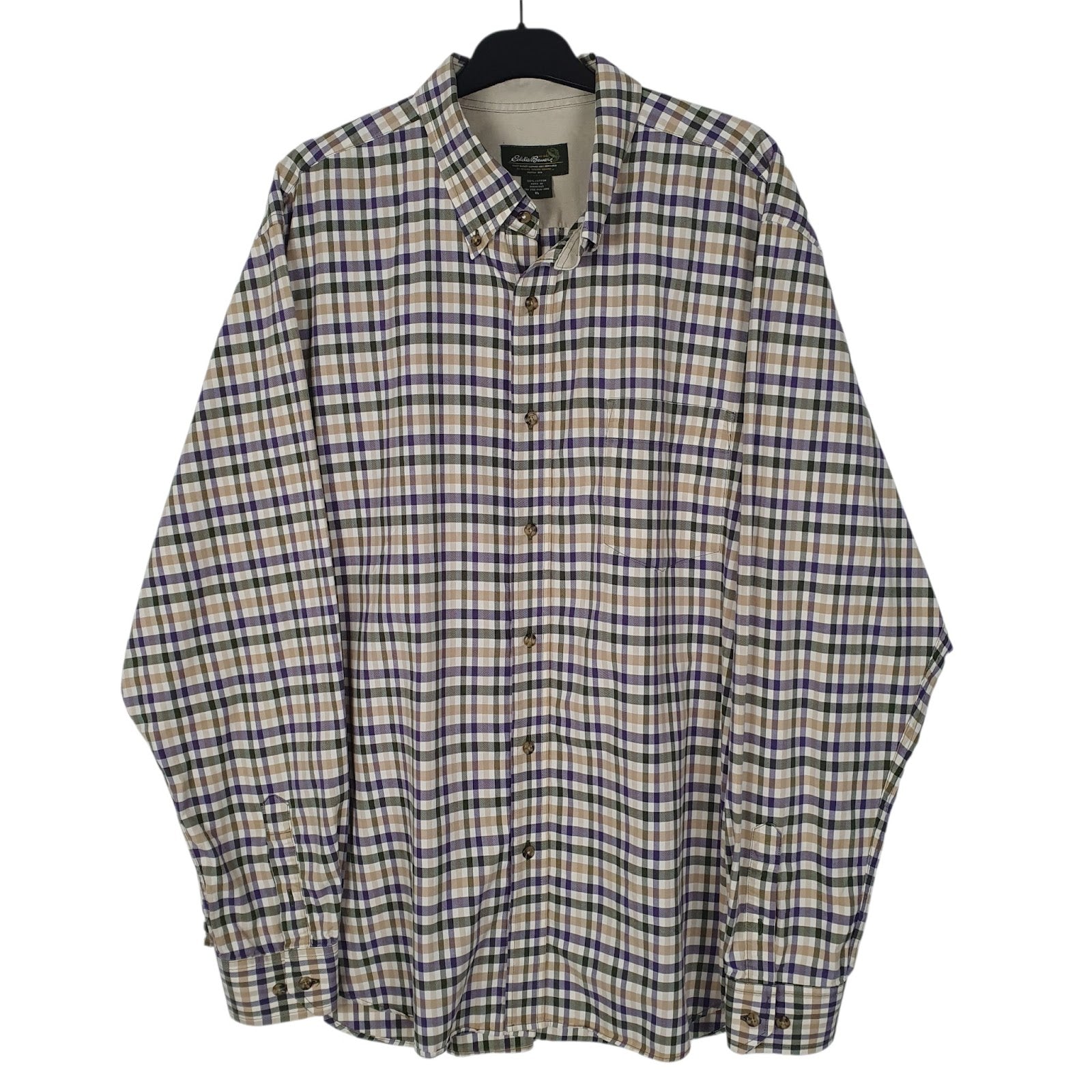 Mens Beige Eddie Bauer  Long Sleeve Shirt