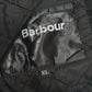 Mens Black Barbour Button Up  Coat