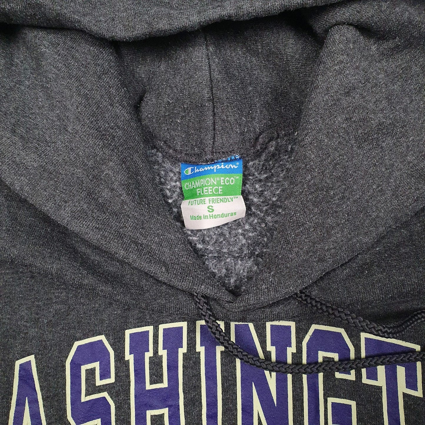 Mens Grey Champion Washington University Hoodie Jumper