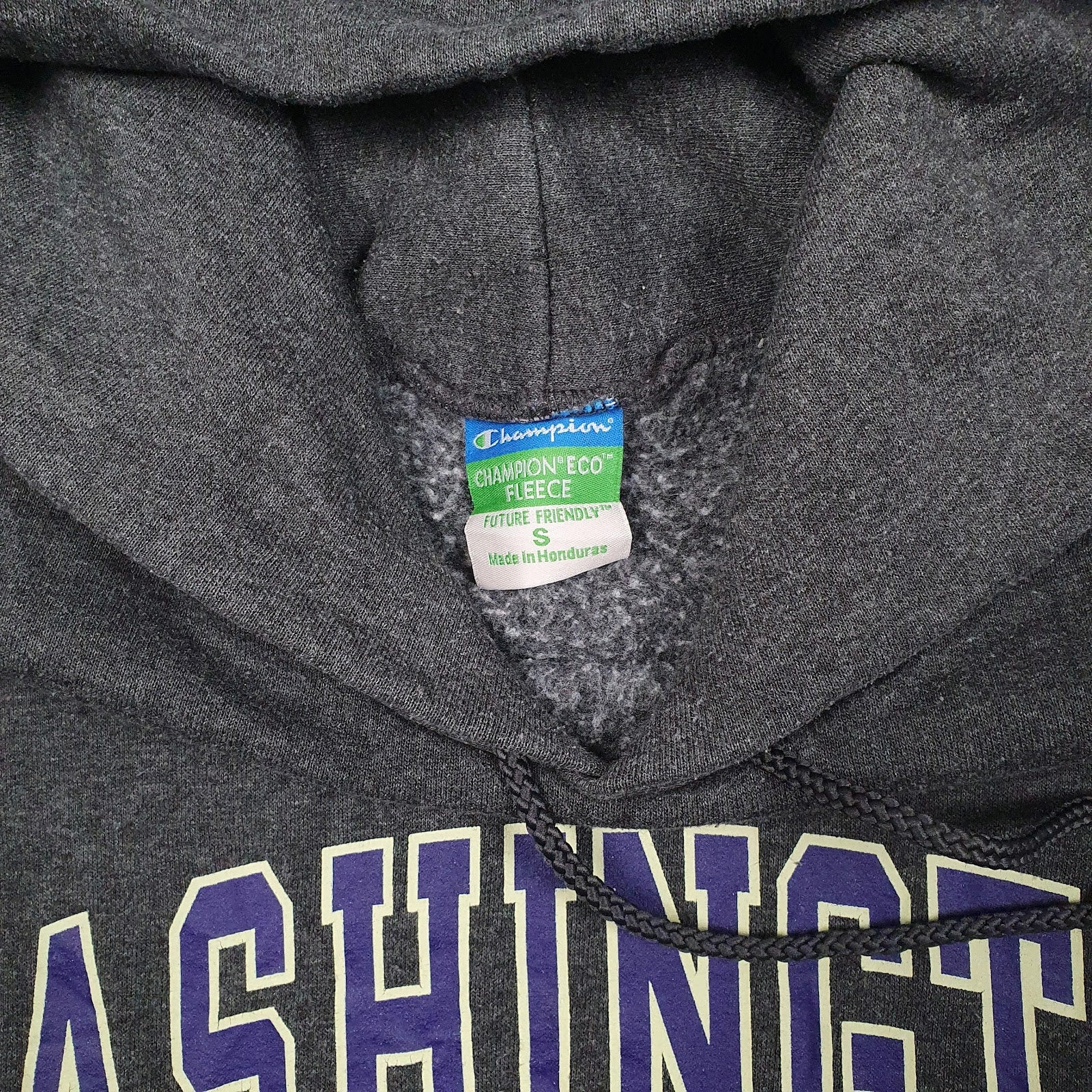 Mens Grey Champion Washington University Hoodie Jumper