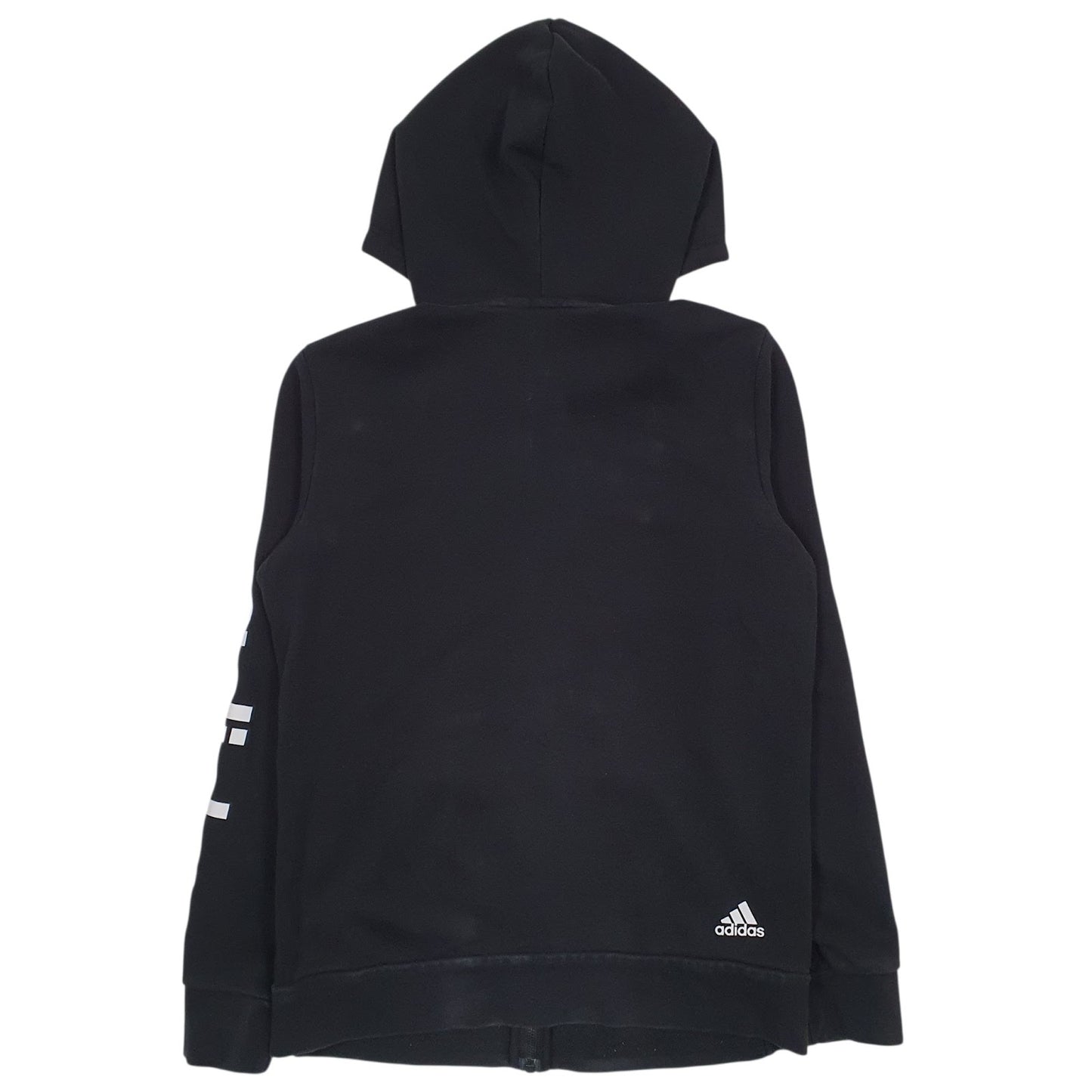 Mens Black Adidas  Full Zip Jumper