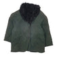 Womens Green Lina Afghan  Coat