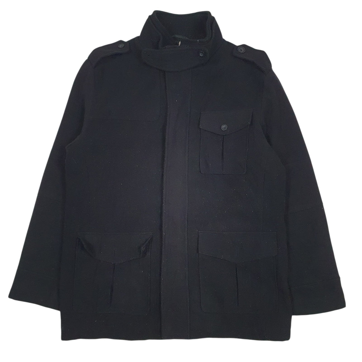 Mens Black Levis   Coat