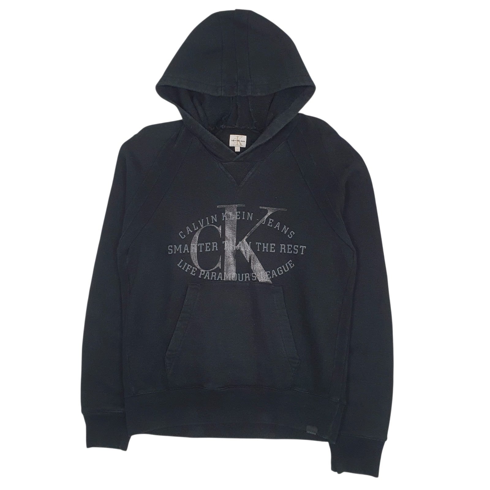 Womens Black Calvin Klein  Hoodie Jumper
