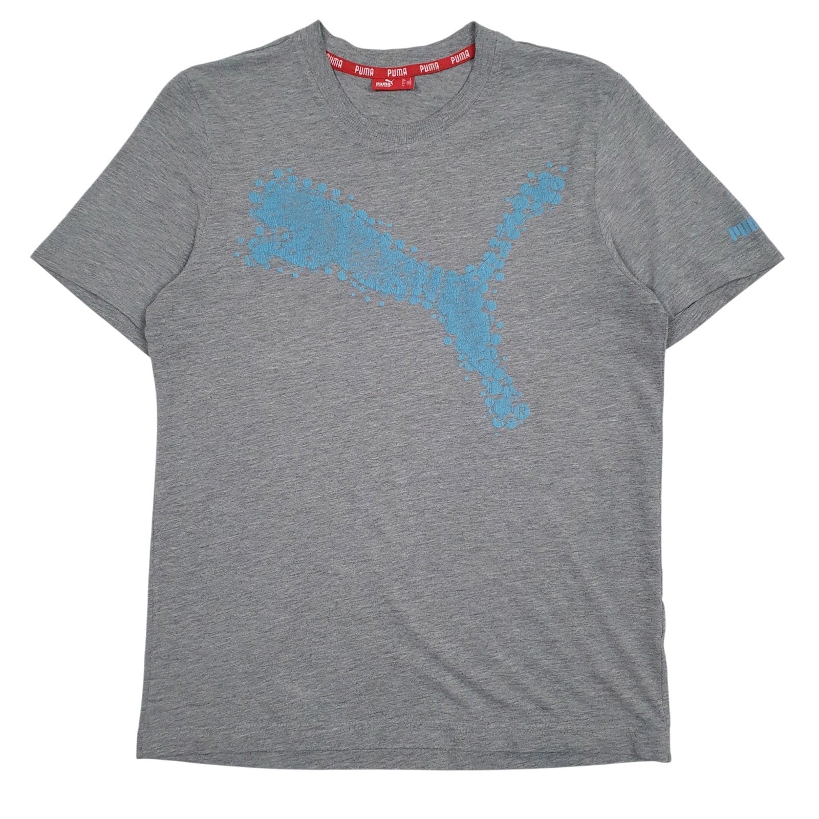 Mens Grey Puma  Short Sleeve T Shirt
