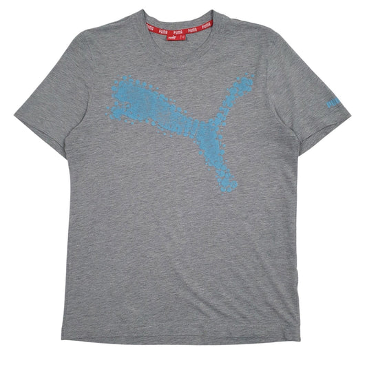 Mens Grey Puma  Short Sleeve T Shirt