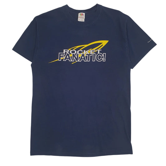 Mens Navy Fruit Of The Loom Rocket Fanatics Short Sleeve T Shirt