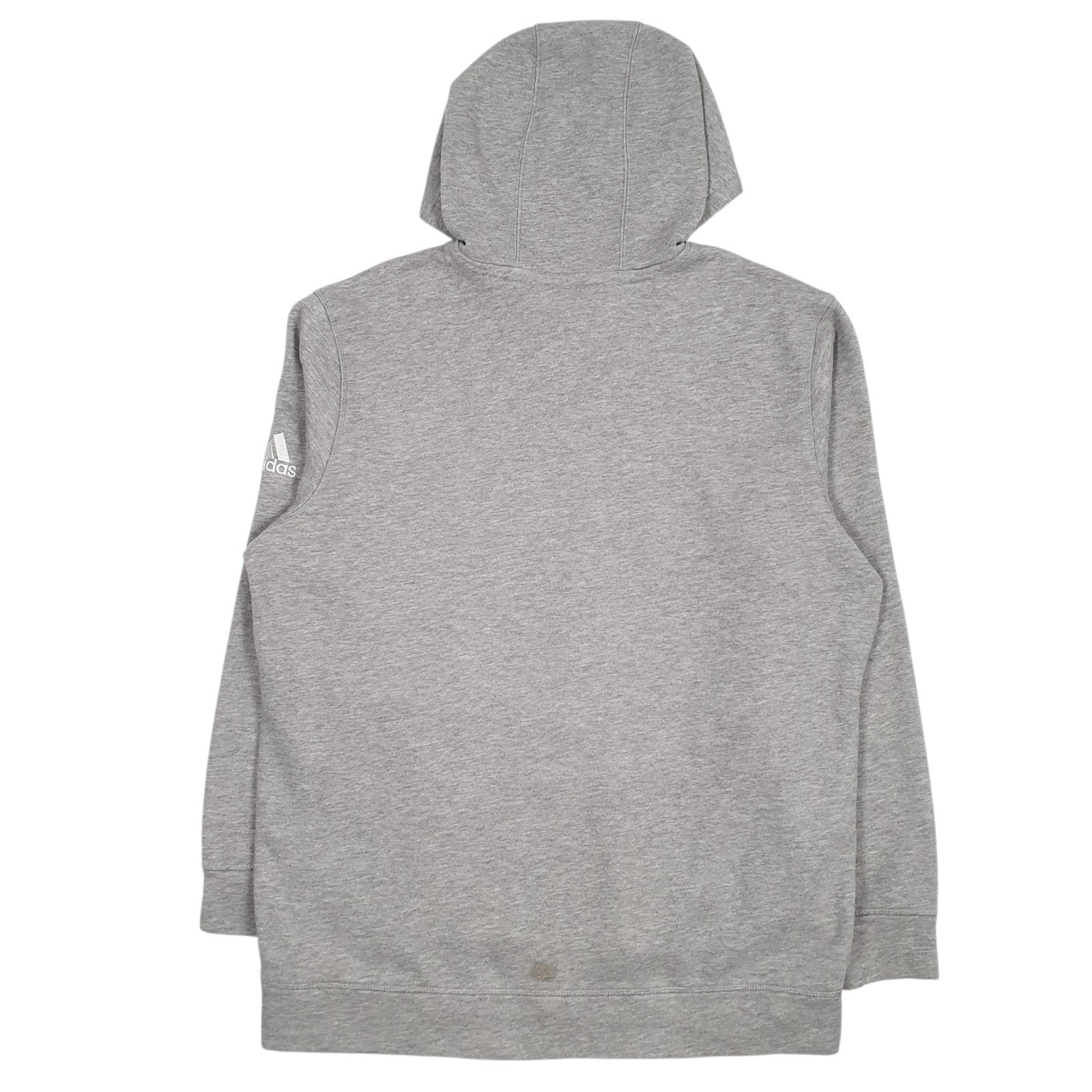 Mens Grey Adidas Coast Guard Athletic Hoodie Jumper