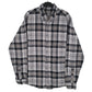 Mens Grey Eddie Bauer Flannel Long Sleeve Shirt