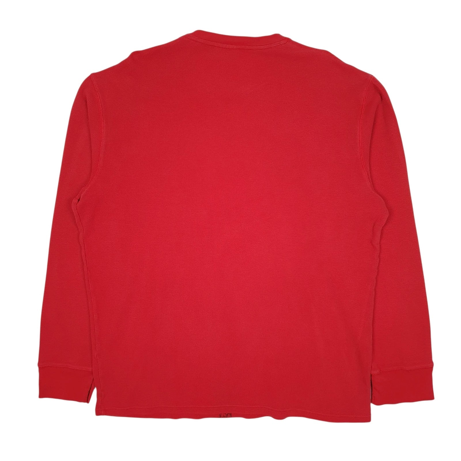 Mens Red Polo Ralph Lauren Thermal Lightweight Crewneck Jumper