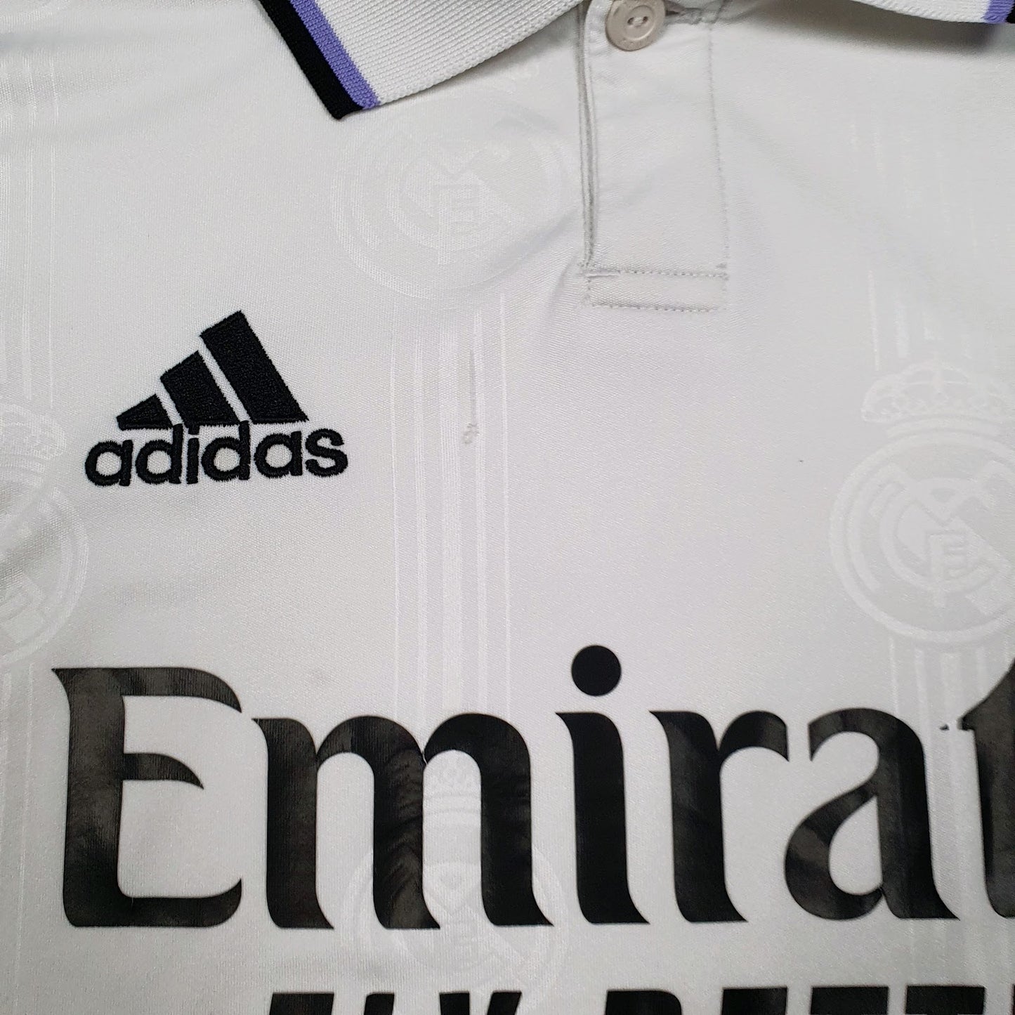 Mens White Adidas Real Madrid FC  Polo Shirt