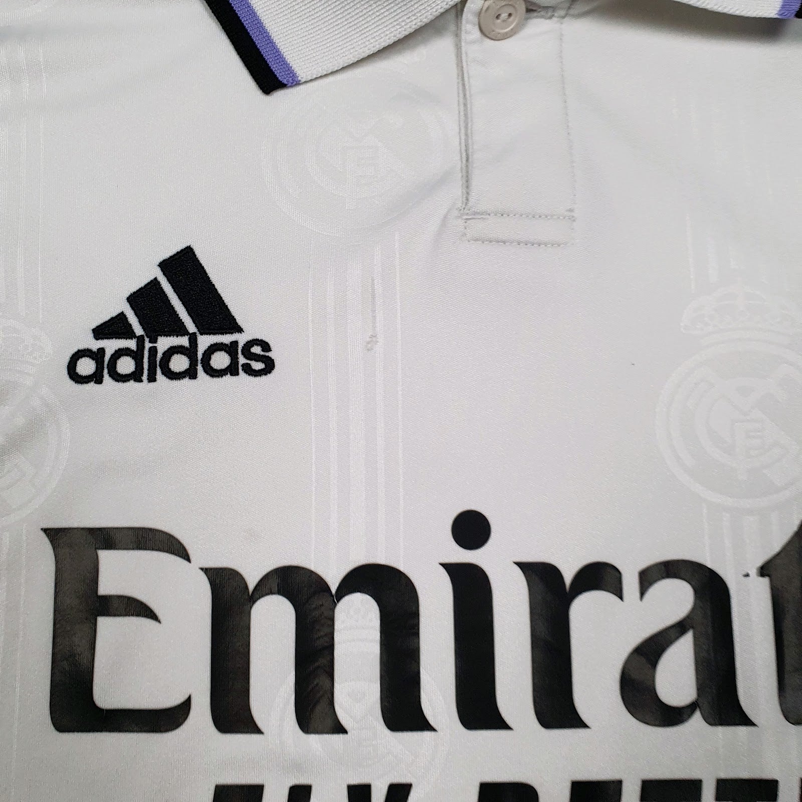 Mens White Adidas Real Madrid FC  Polo Shirt