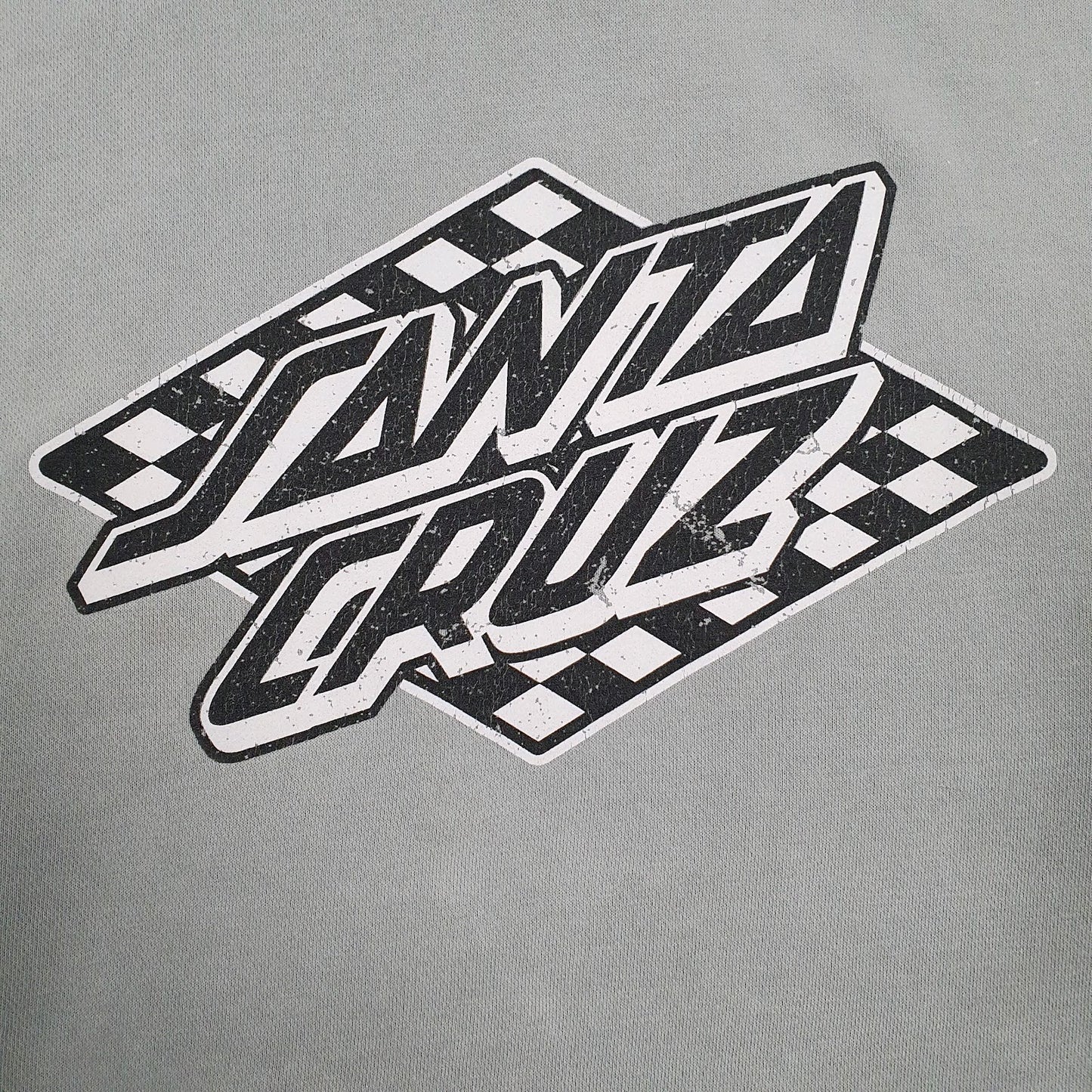 Mens Grey Santa Cruz  Hoodie Jumper