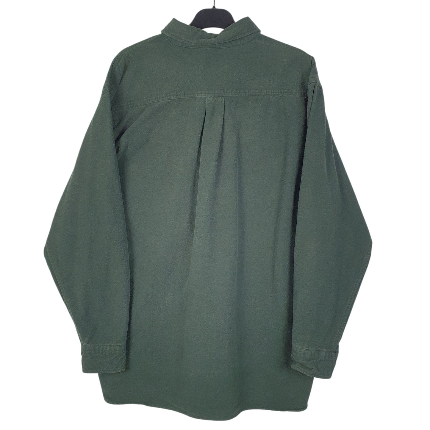 Mens Green L.L.Bean Chamois  Shirt