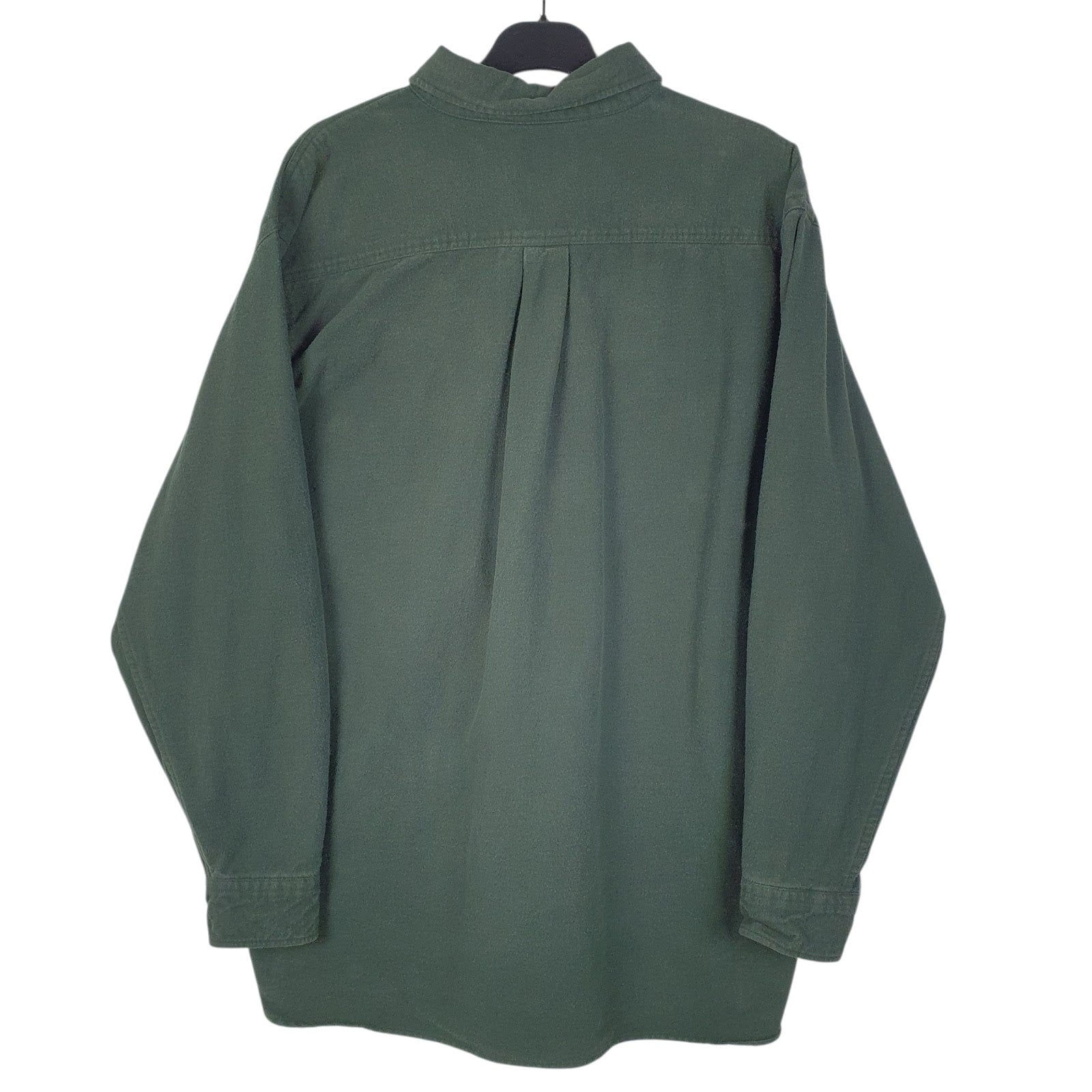 Mens Green L.L.Bean Chamois  Shirt