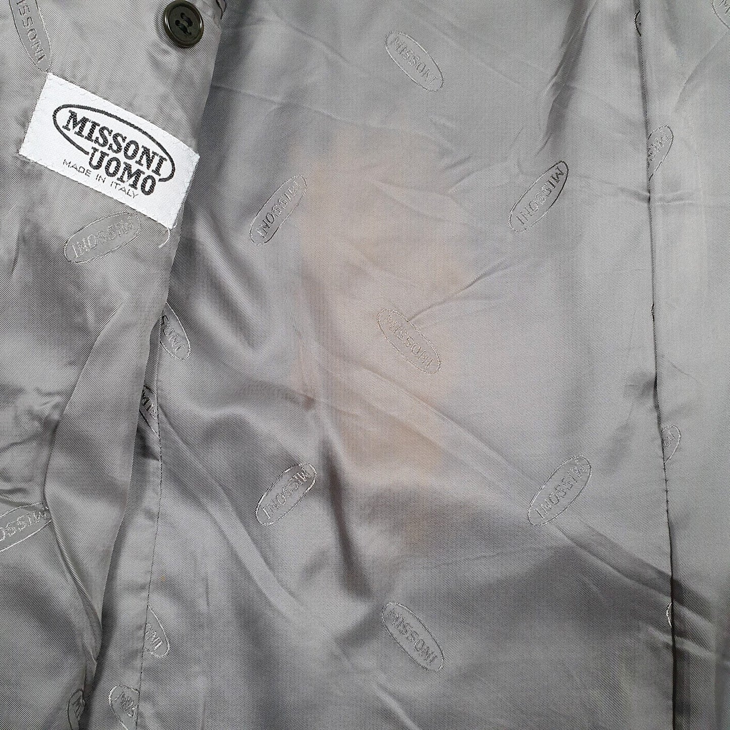 Mens Navy Missoni Made In Italy  Coat