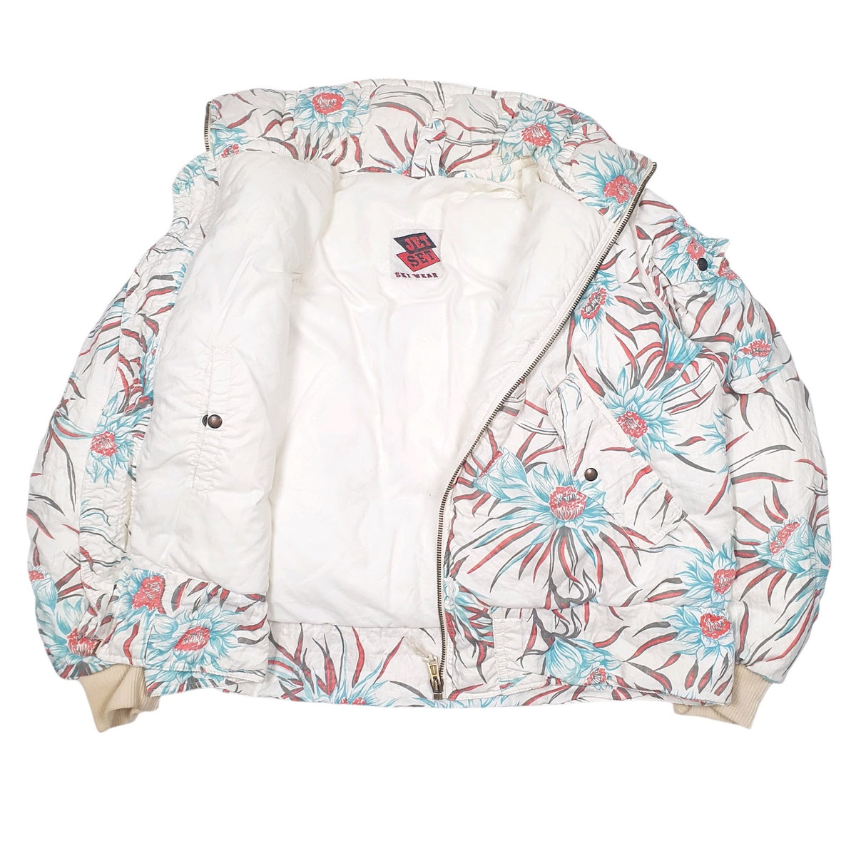 Womens White Jet Ski Vintage 90s  Coat