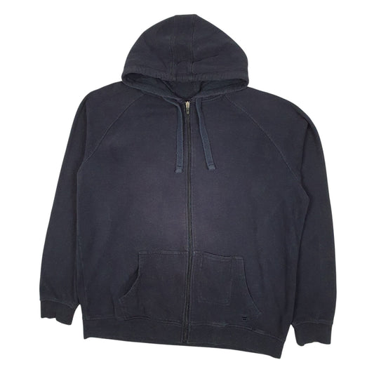 Mens Navy Fila Hoodie Full Zip Jumper