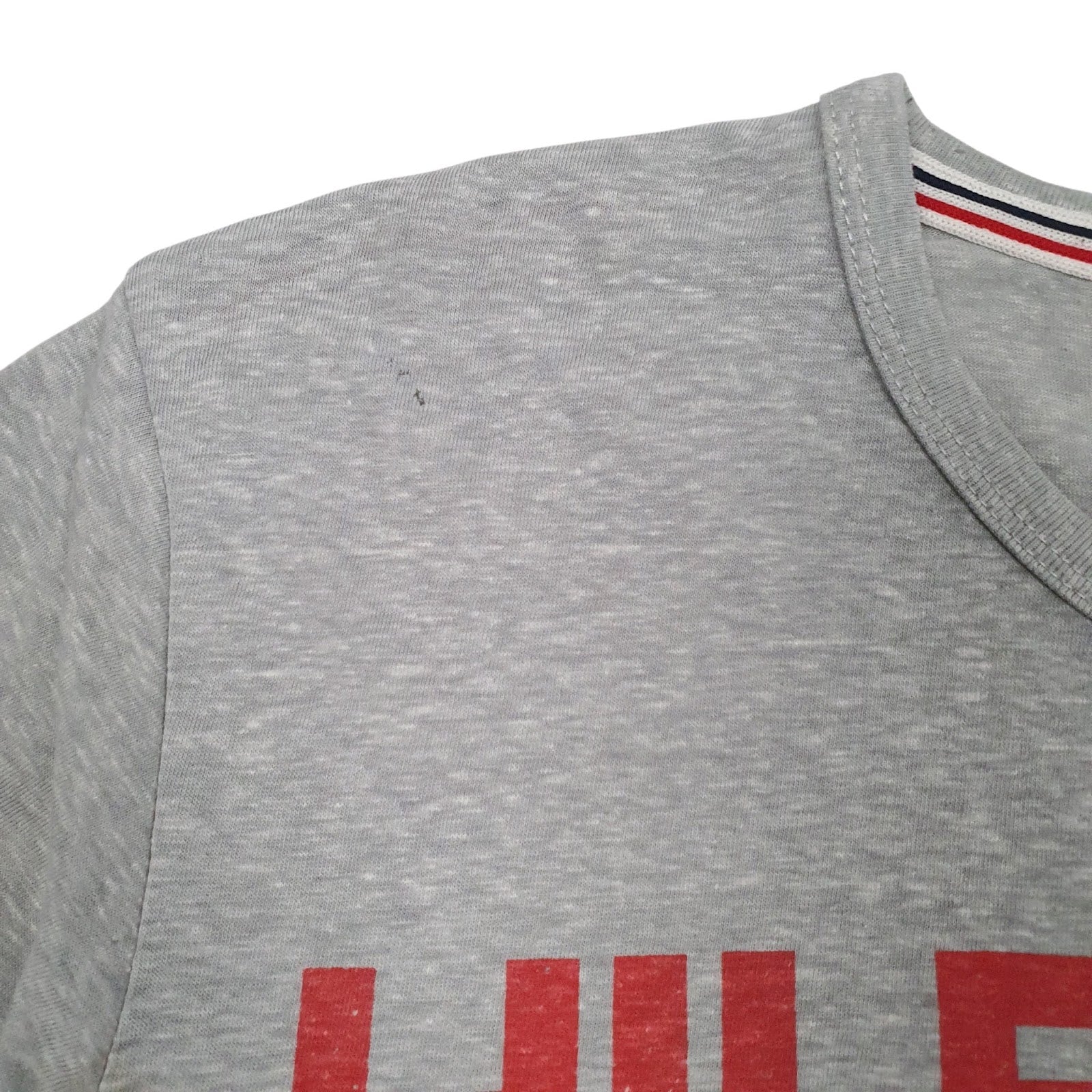 Mens Grey Tommy Hilfiger Spellout  T Shirt