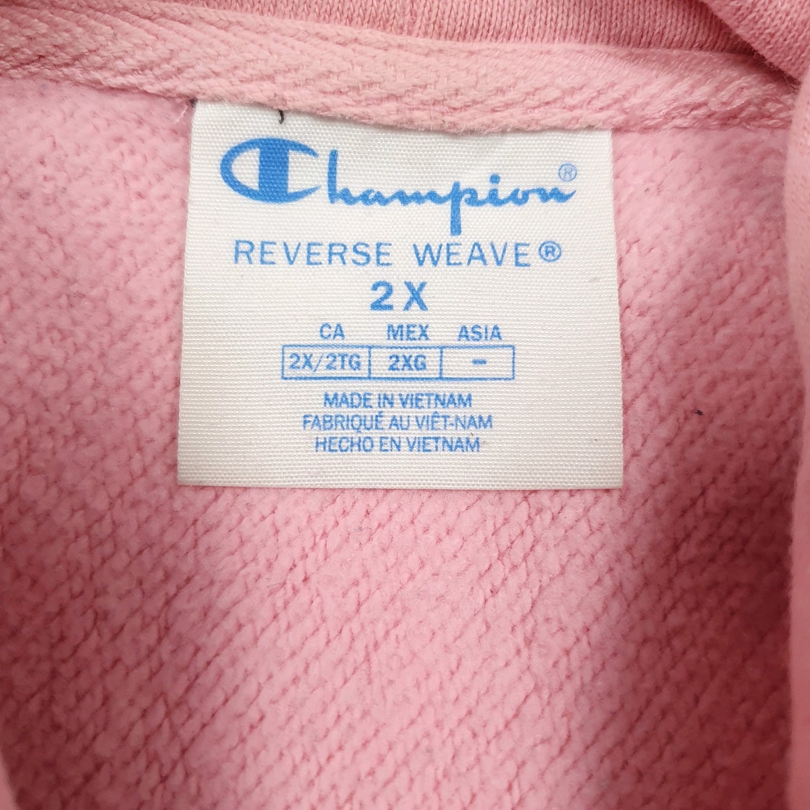 Womens Pink Champion Reverse Weave Spellout Hoodie Jumper