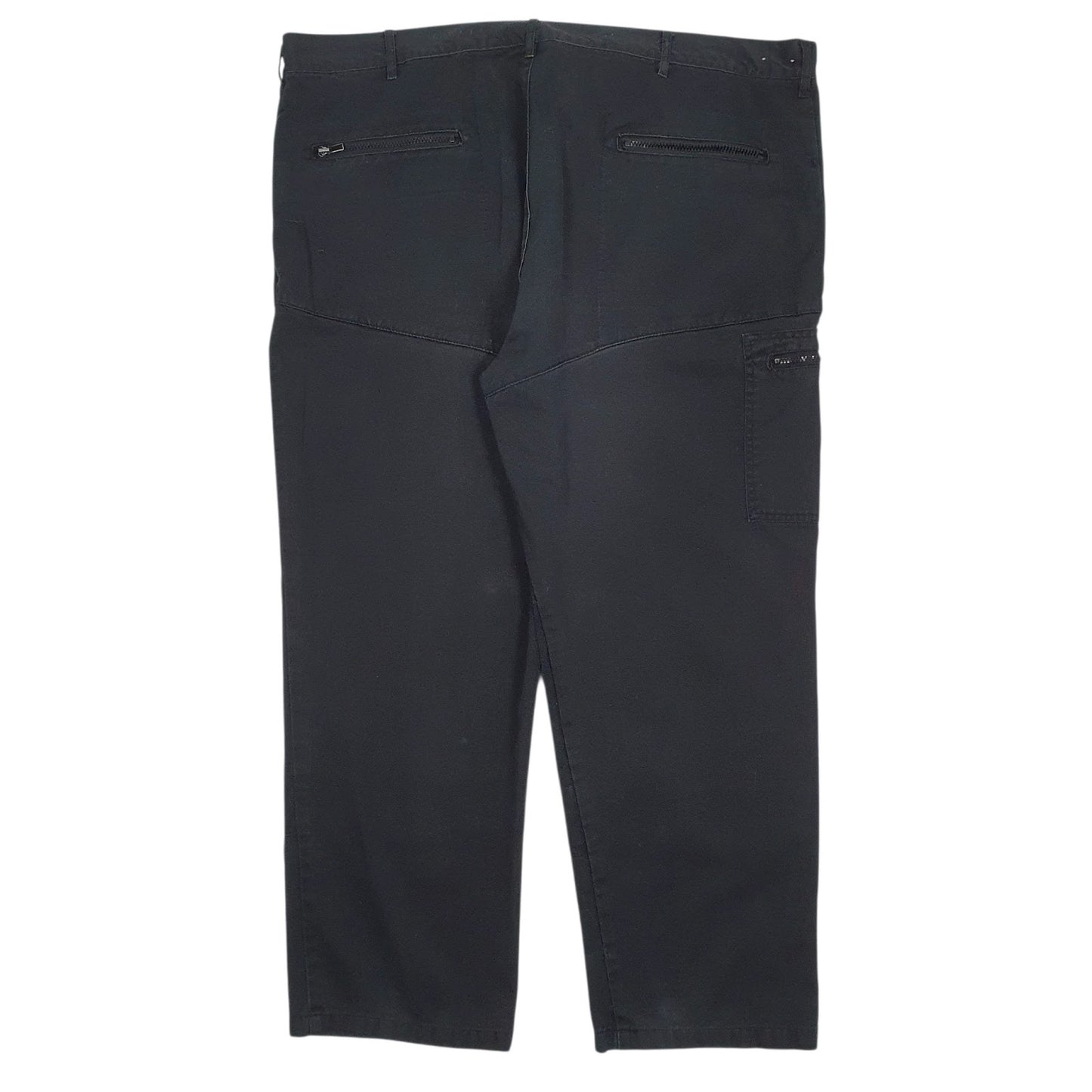 Mens Black Dickies Workwear Double Knees  Trousers