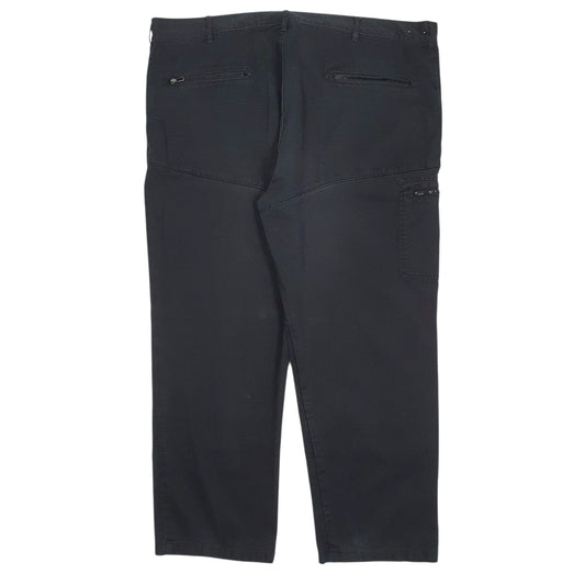 Mens Black Dickies Workwear Double Knees  Trousers