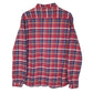 Mens Red Natural Story Flannel Sherpa Lined  Shirt