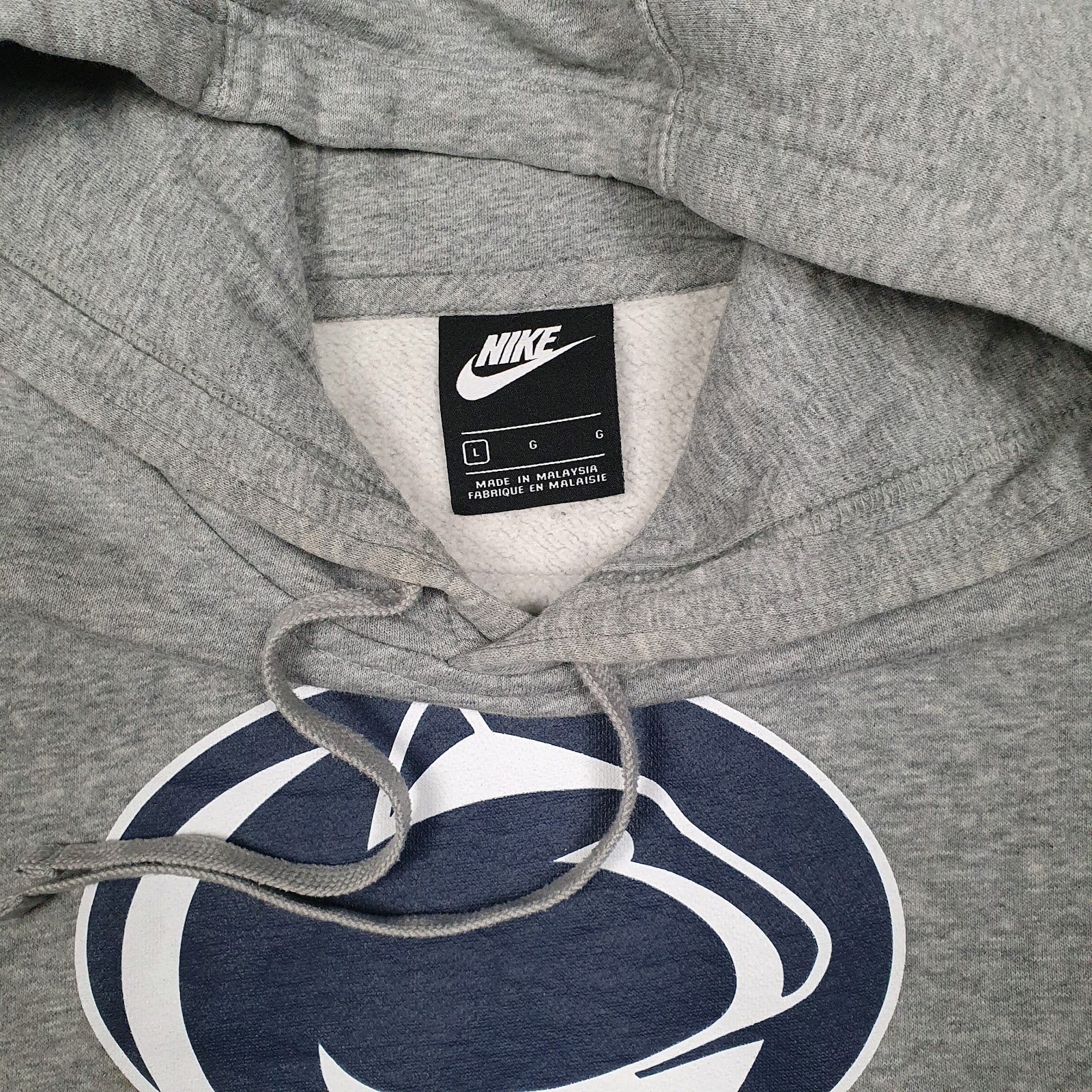 Mens Grey Nike Penn State Nittany Lions Hoodie Jumper