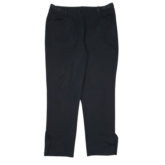 Womens Black Marina Sports  Formal Trousers