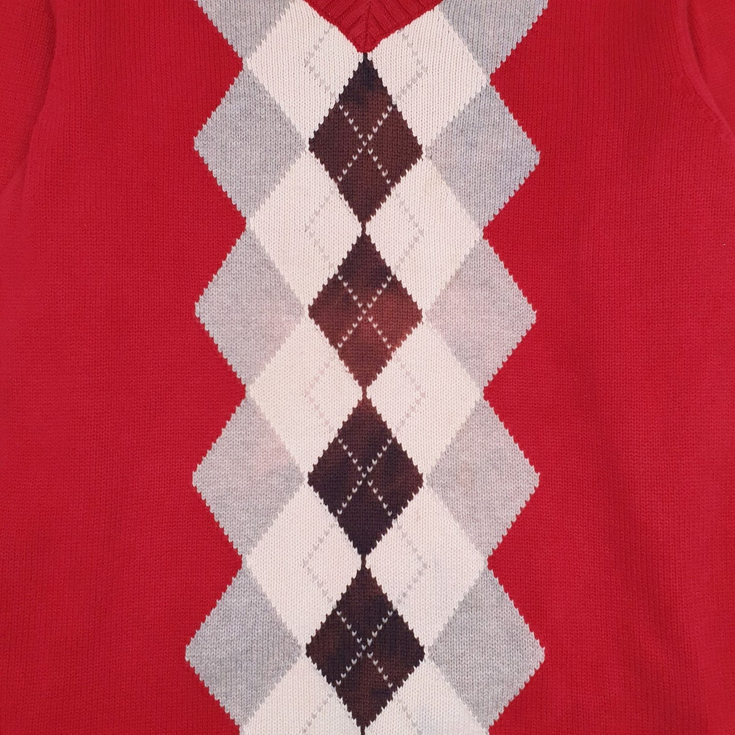 Mens Red Tommy Hilfiger  Crewneck Jumper
