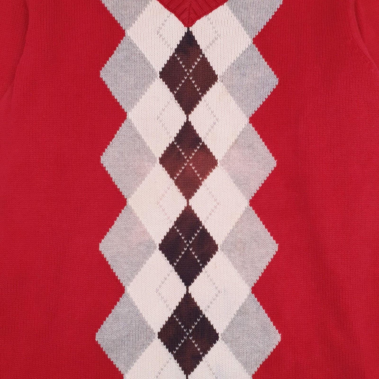 Mens Red Tommy Hilfiger  Crewneck Jumper