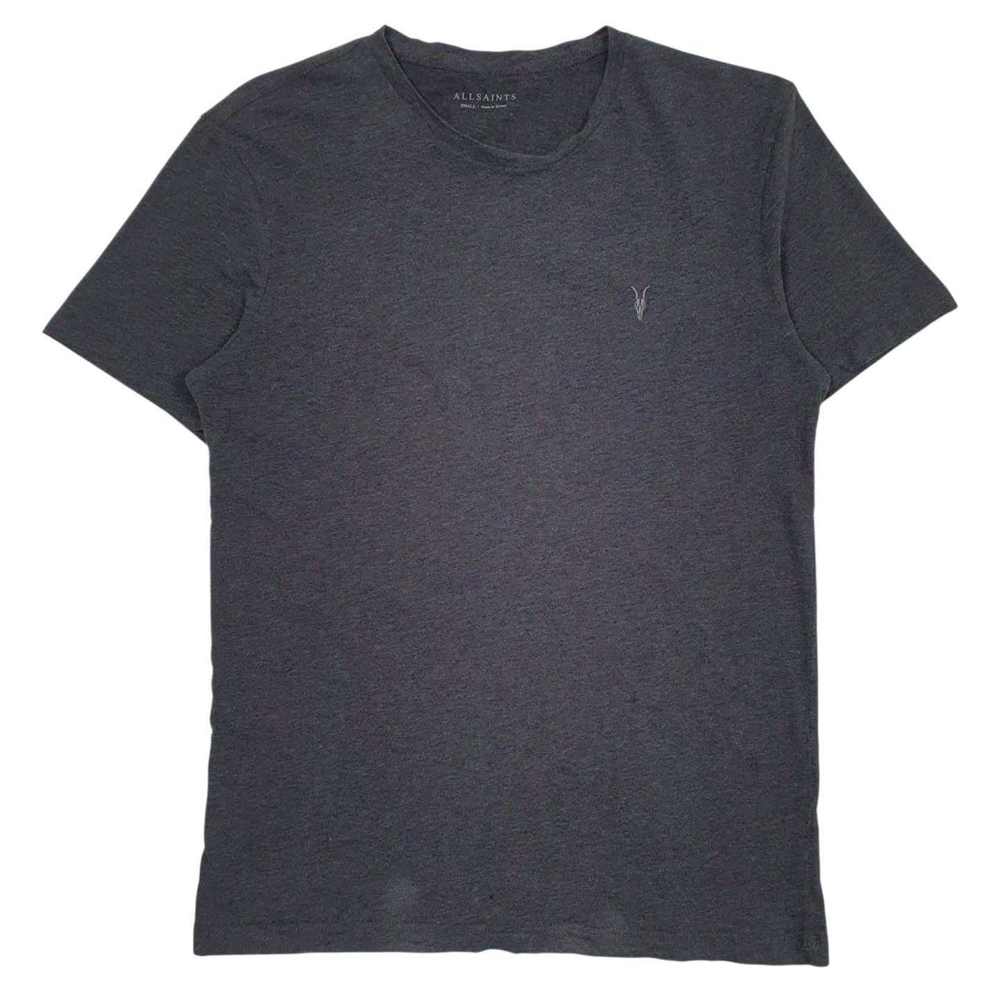 Mens Grey All Saints  Short Sleeve T Shirt